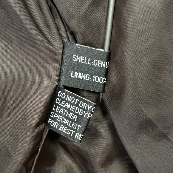 Knoles & Carter Italian Lambskin Leather Jacket Black Moto Zip Front Size XL - Picture 13 of 14